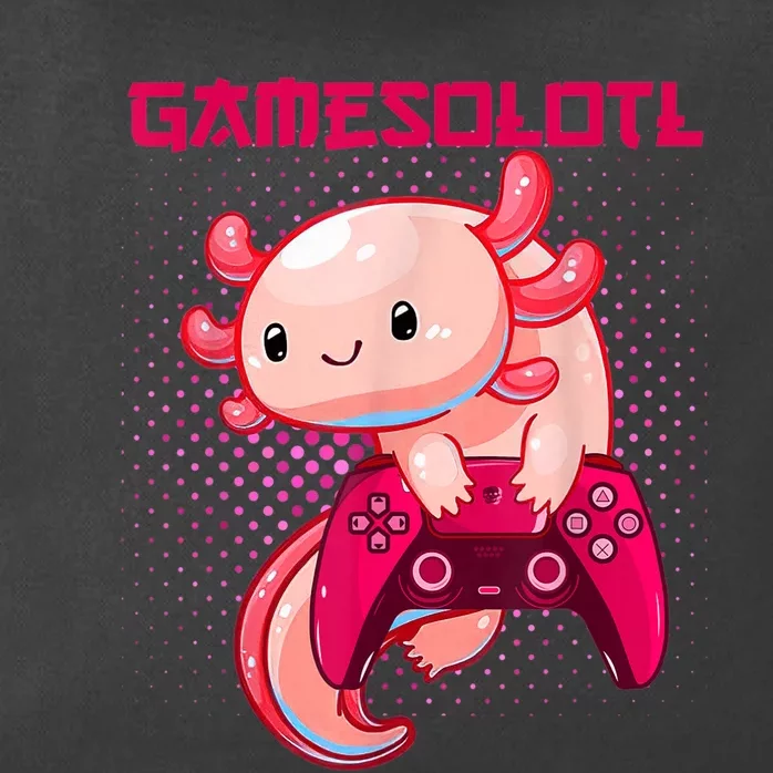 Gamer Axolotl Lover Cute Axolotl Gaming Video Gamer Gifts Zip Tote Bag