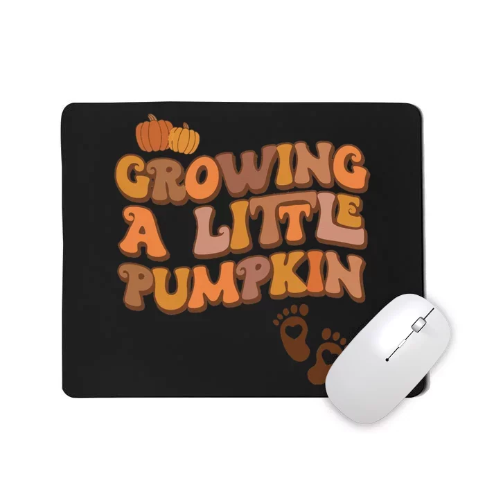 Growing A Little Pumpkin Thanksgiving Pregnancy Announcement Mousepad