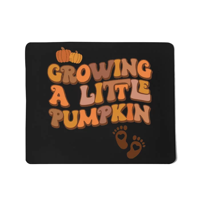 Growing A Little Pumpkin Thanksgiving Pregnancy Announcement Mousepad