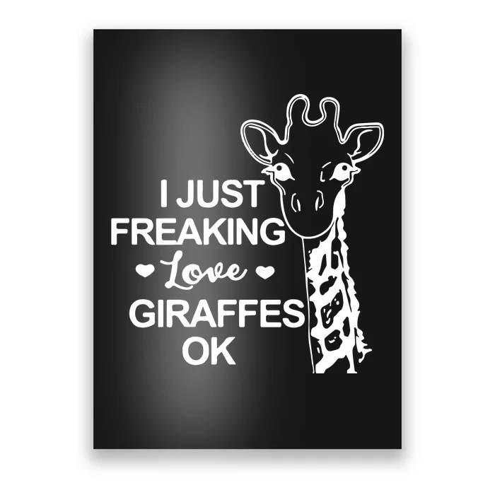 Giraffe Animal Lover Poster