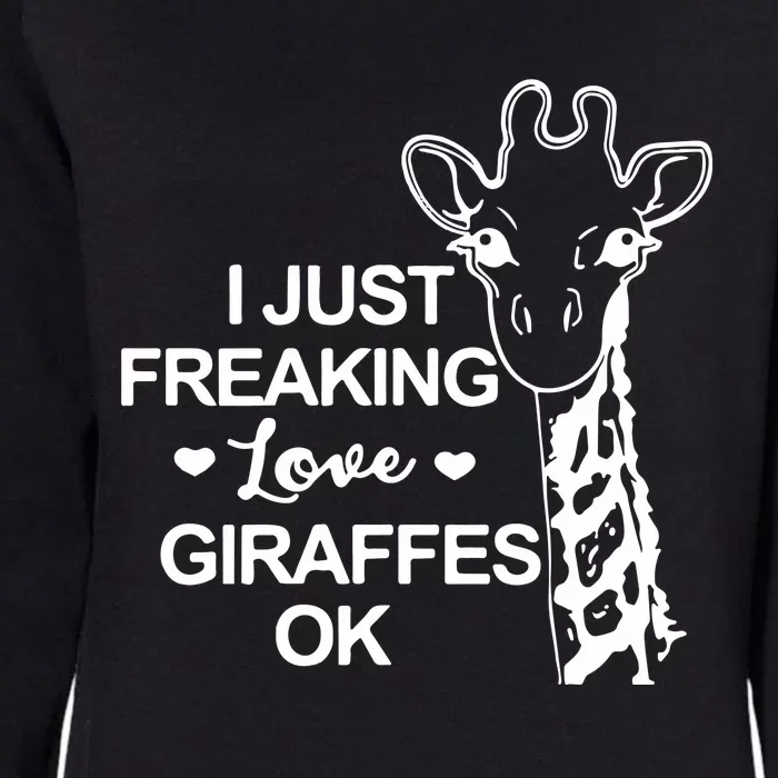 Giraffe Animal Lover Womens California Wash Sweatshirt