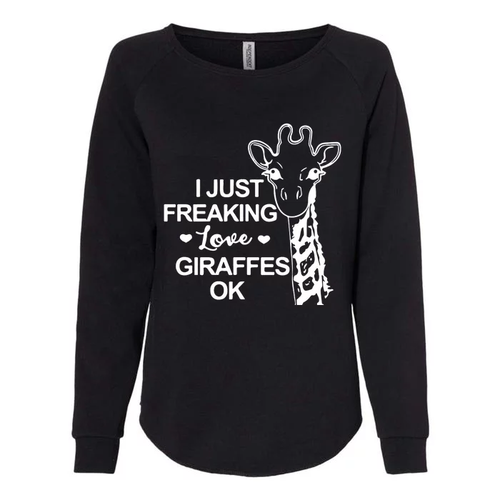 Giraffe Animal Lover Womens California Wash Sweatshirt