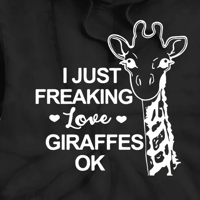 Giraffe Animal Lover Tie Dye Hoodie