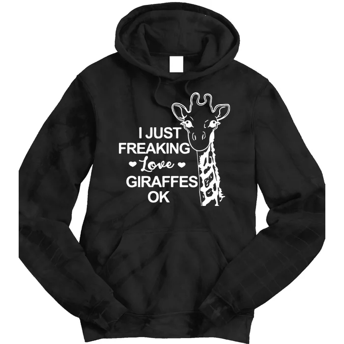 Giraffe Animal Lover Tie Dye Hoodie