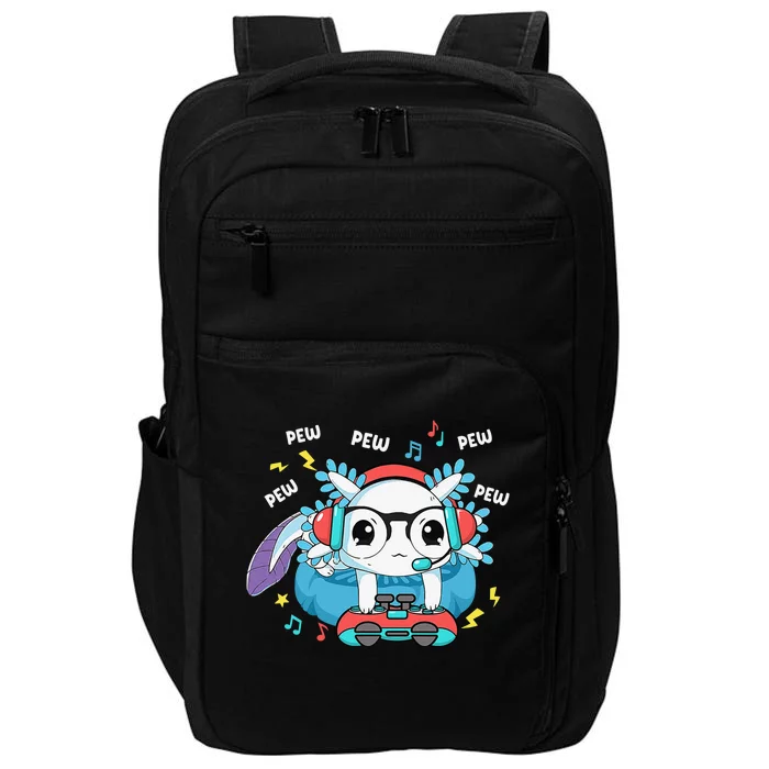 Gamer Axolotl Lover Cute Axolotl Gaming Video Gamer Gifts Impact Tech Backpack