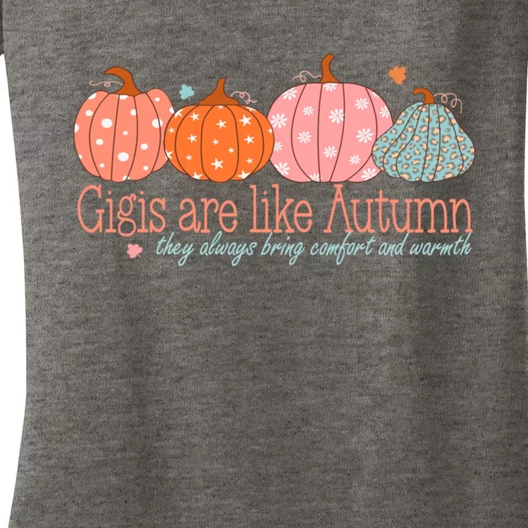 Gigis Are Like Autumn Women's V-Neck T-Shirt