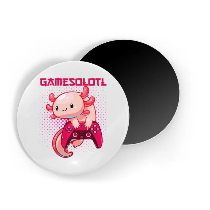 Gamer Axolotl Lover Cute Axolotl Gaming Video Gamer Gifts Magnet