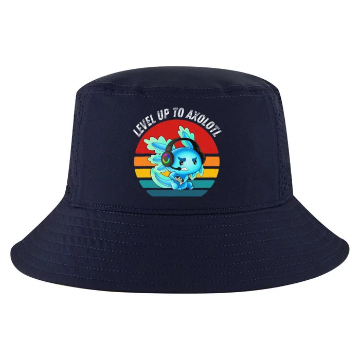 Gaming Axolotl Level Up Geek Video Games Cool Comfort Performance Bucket Hat