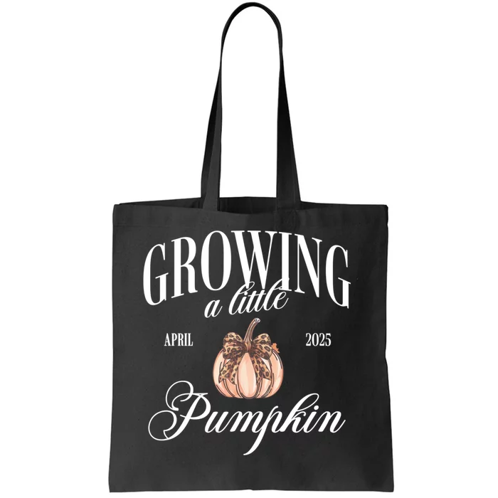 Growing A Little Pumpkin Pregnancy Announcement Halloween Tote Bag