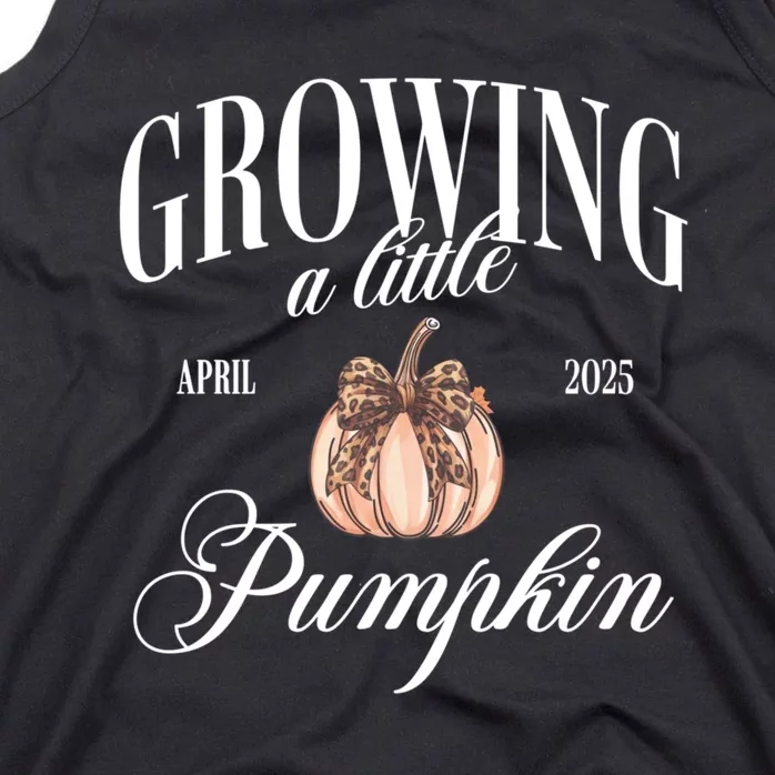 Growing A Little Pumpkin Pregnancy Announcement Halloween Tank Top