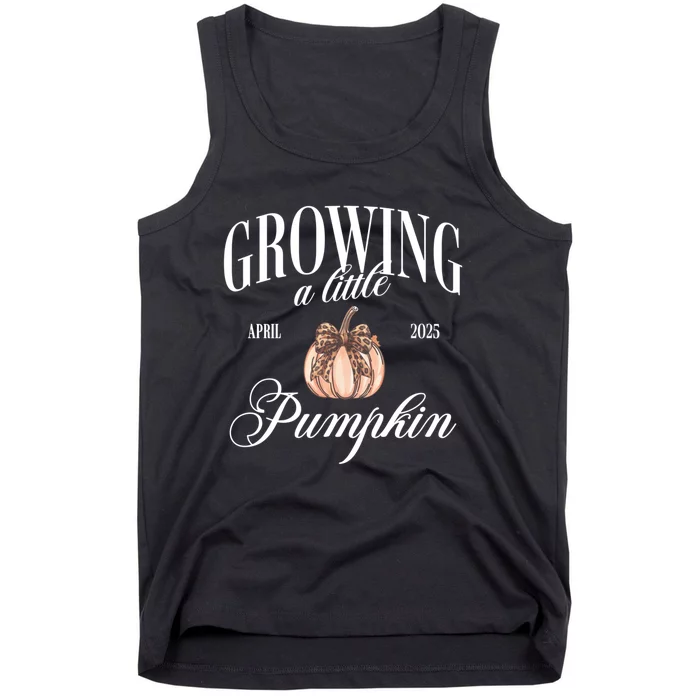 Growing A Little Pumpkin Pregnancy Announcement Halloween Tank Top