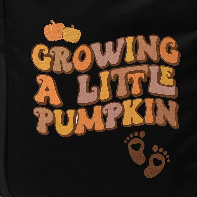 Growing A Little Pumpkin Pregnancy Announcement Halloween Impact Tech Backpack