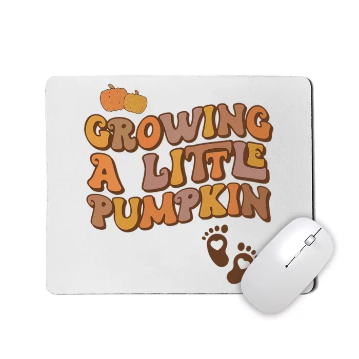 Growing A Little Pumpkin Pregnancy Announcement Halloween Mousepad