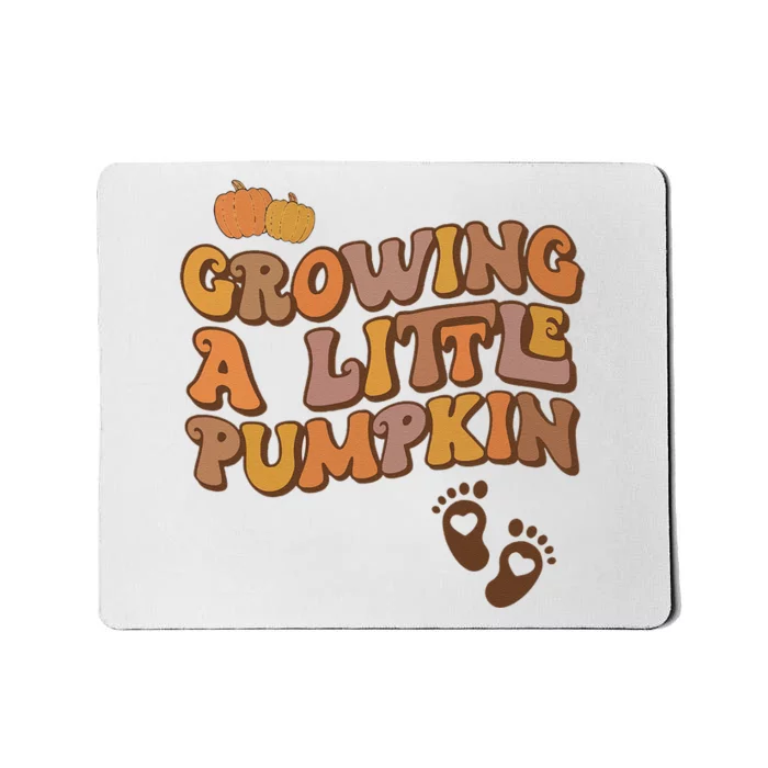 Growing A Little Pumpkin Pregnancy Announcement Halloween Mousepad