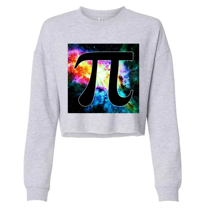 Galactic Pi Galaxy Infinity Cropped Pullover Crew