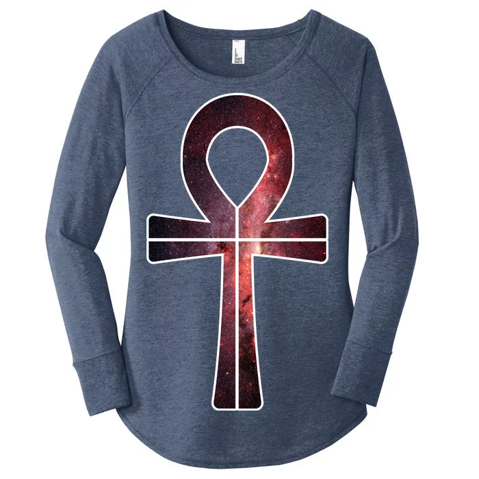 Galaxy Ankh Women's Perfect Tri Tunic Long Sleeve Shirt