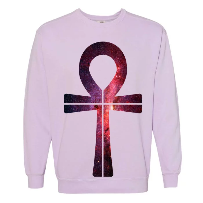 Galaxy Ankh Garment-Dyed Sweatshirt