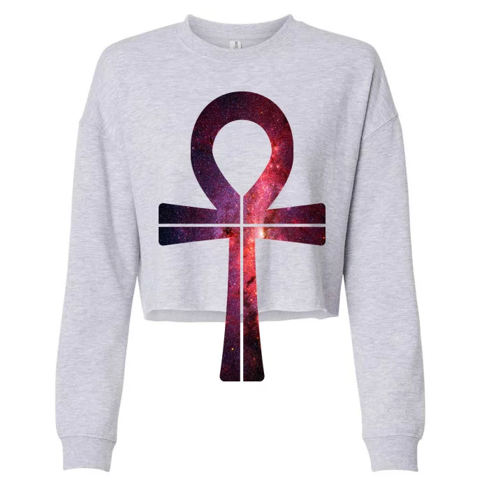 Galaxy Ankh Cropped Pullover Crew