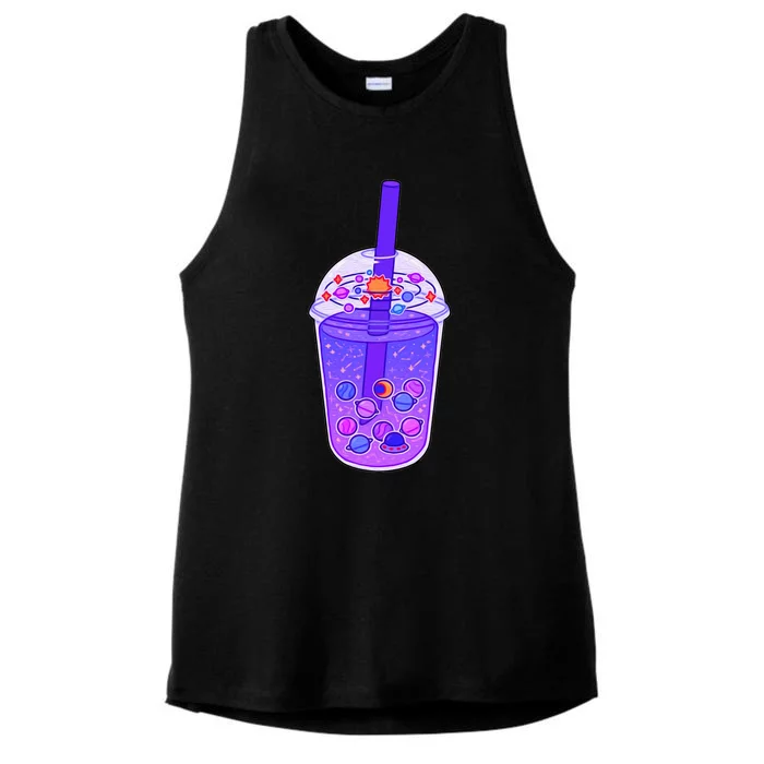 Galaxy Boba Ladies Tri-Blend Wicking Tank