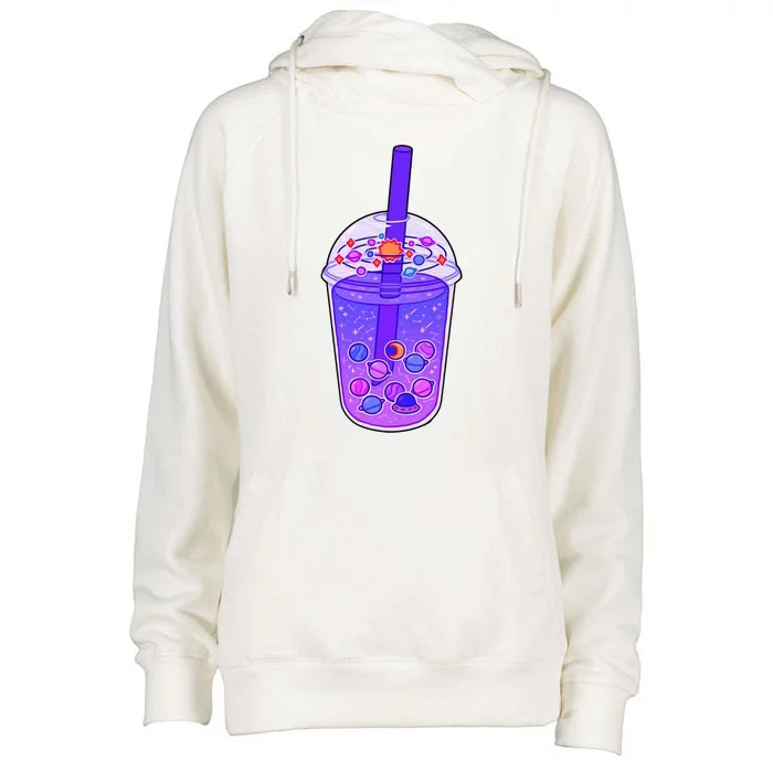 Galaxy Boba Womens Funnel Neck Pullover Hood