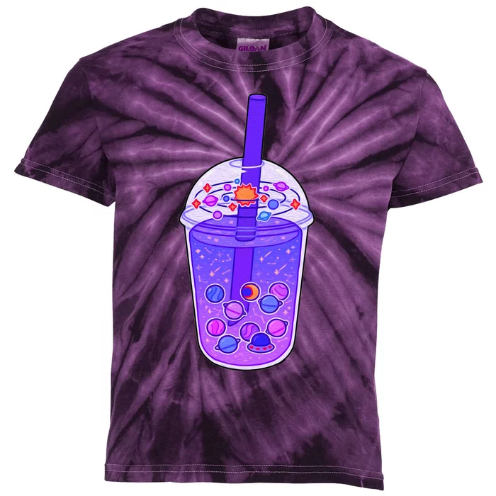 Galaxy Boba Kids Tie-Dye T-Shirt