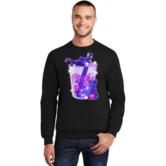 Galaxy Cats Boba Tea Sweatshirt