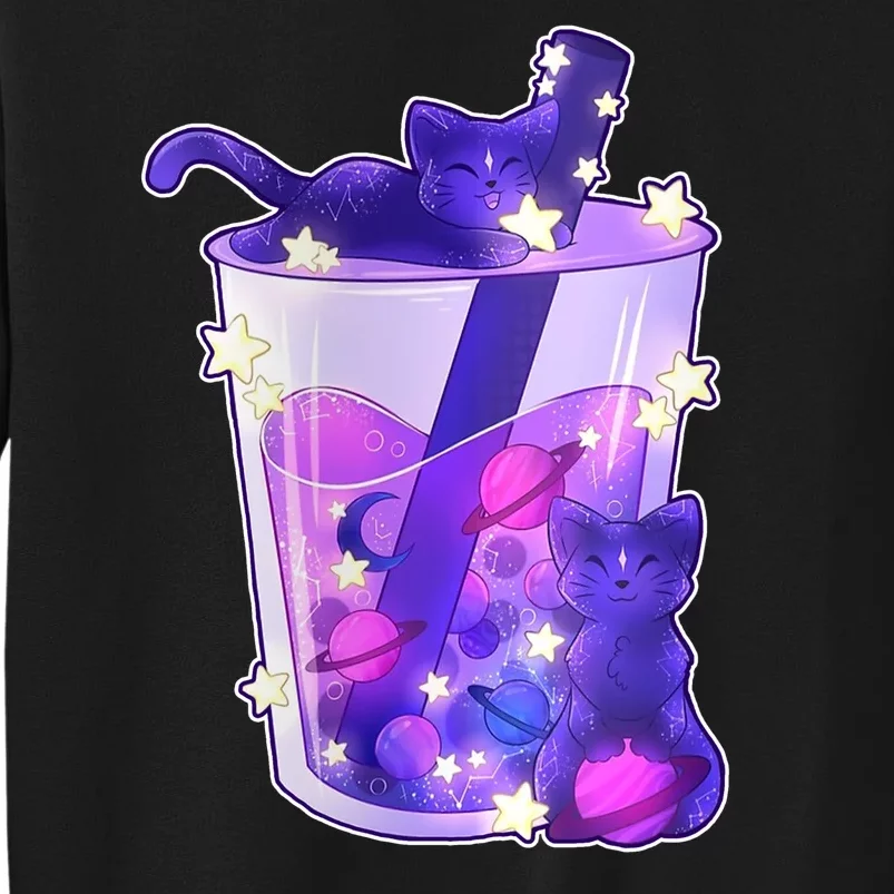 Galaxy Cats Boba Tea Sweatshirt