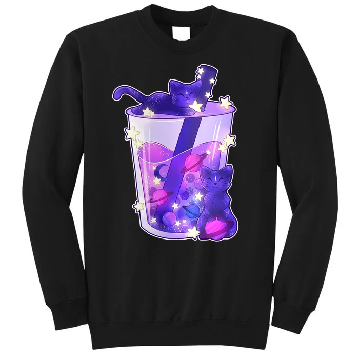 Galaxy Cats Boba Tea Sweatshirt