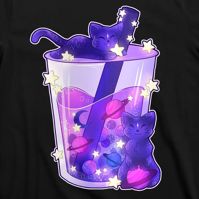 Galaxy Cats Boba Tea T-Shirt