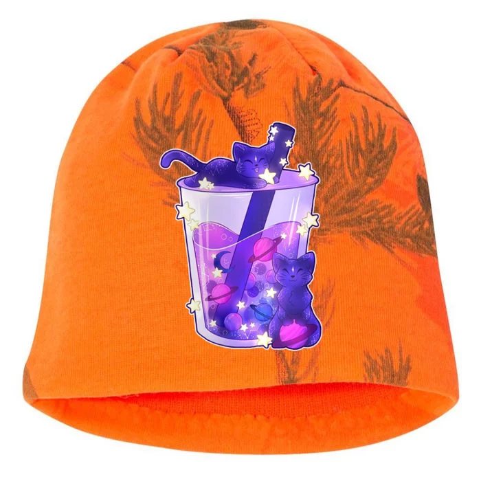 Galaxy Cats Boba Tea Kati - Camo Knit Beanie