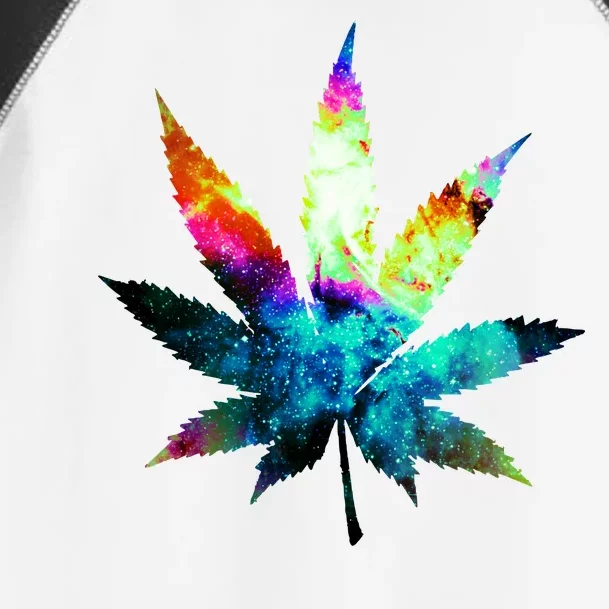 Galaxy Kush In Space Weed Toddler Fine Jersey T-Shirt