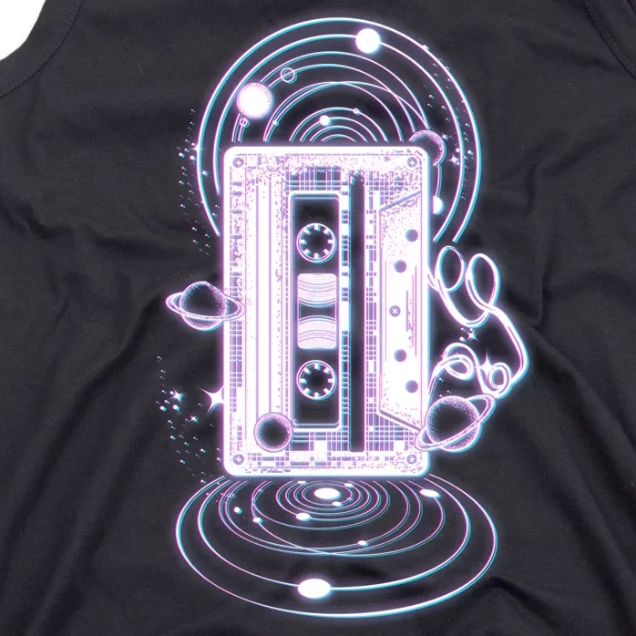 Galaxy Retro Space Cassette Tape Tank Top