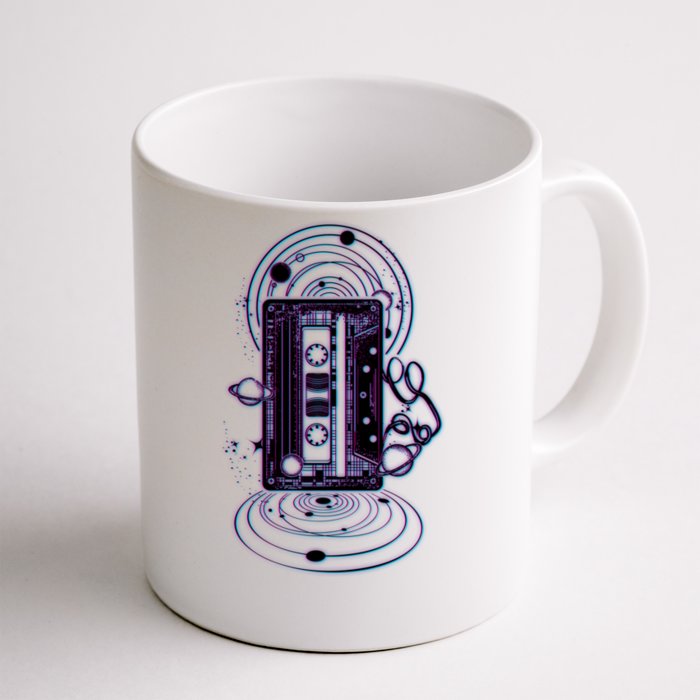 Galaxy Retro Space Cassette Tape Front & Back Coffee Mug