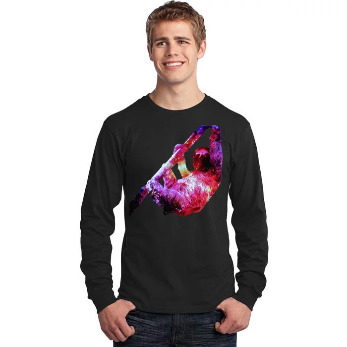 Galaxy Sloth Nebula Tall Long Sleeve T-Shirt