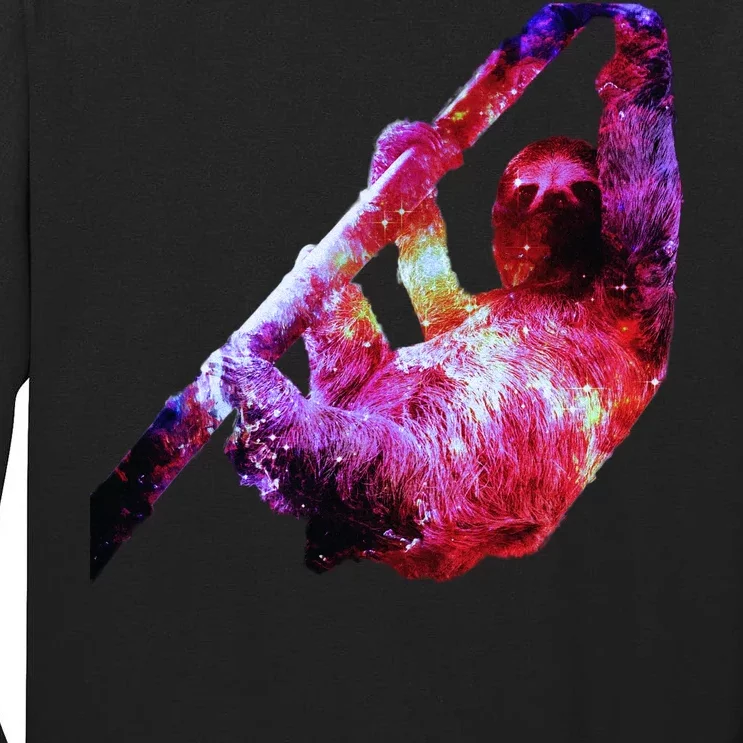 Galaxy Sloth Nebula Tall Long Sleeve T-Shirt