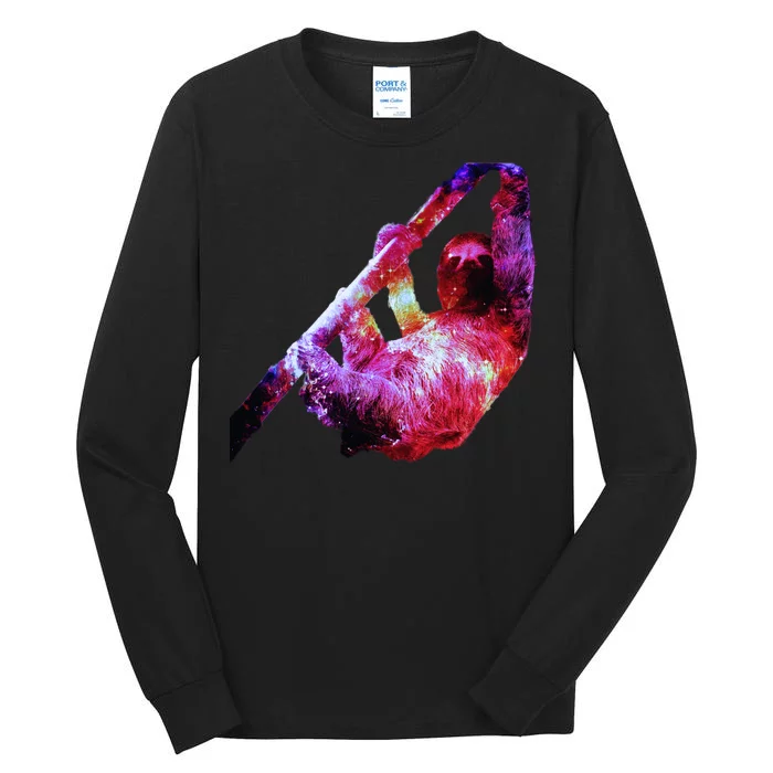 Galaxy Sloth Nebula Tall Long Sleeve T-Shirt