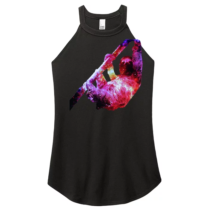 Galaxy Sloth Nebula Women’s Perfect Tri Rocker Tank