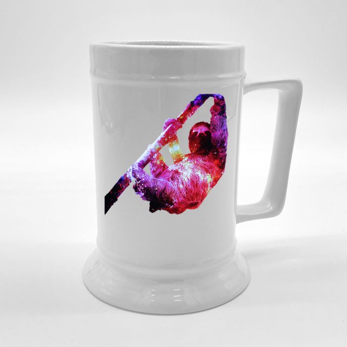 Galaxy Sloth Nebula Front & Back Beer Stein