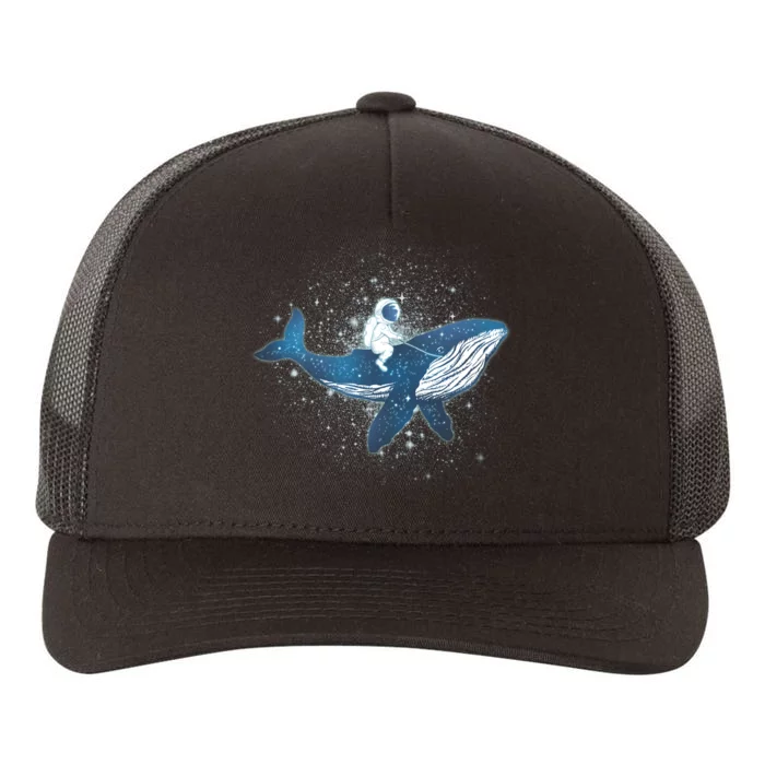 Galaxy Space Astronaut Whale Yupoong Adult 5-Panel Trucker Hat