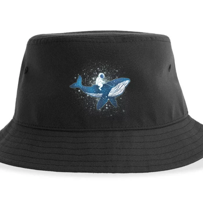 Galaxy Space Astronaut Whale Sustainable Bucket Hat