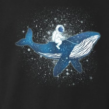 Galaxy Space Astronaut Whale Toddler Hoodie