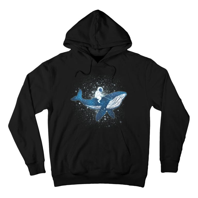 Galaxy Space Astronaut Whale Tall Hoodie
