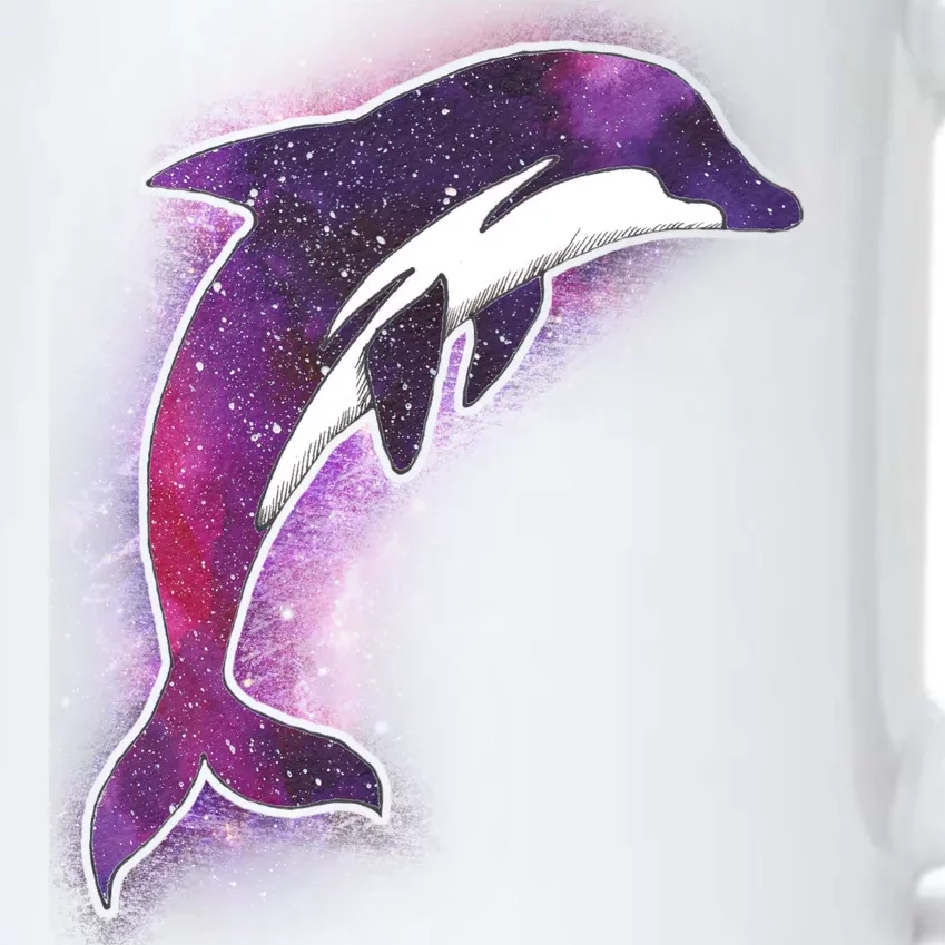 Galaxy Stars Dolphin Black Color Changing Mug