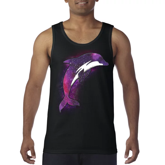 Galaxy Stars Dolphin Tank Top