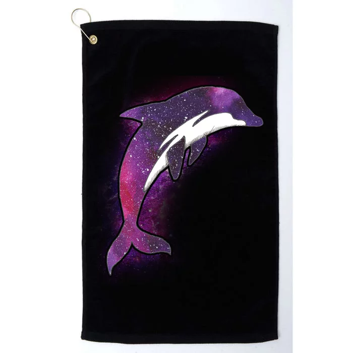 Galaxy Stars Dolphin Platinum Collection Golf Towel