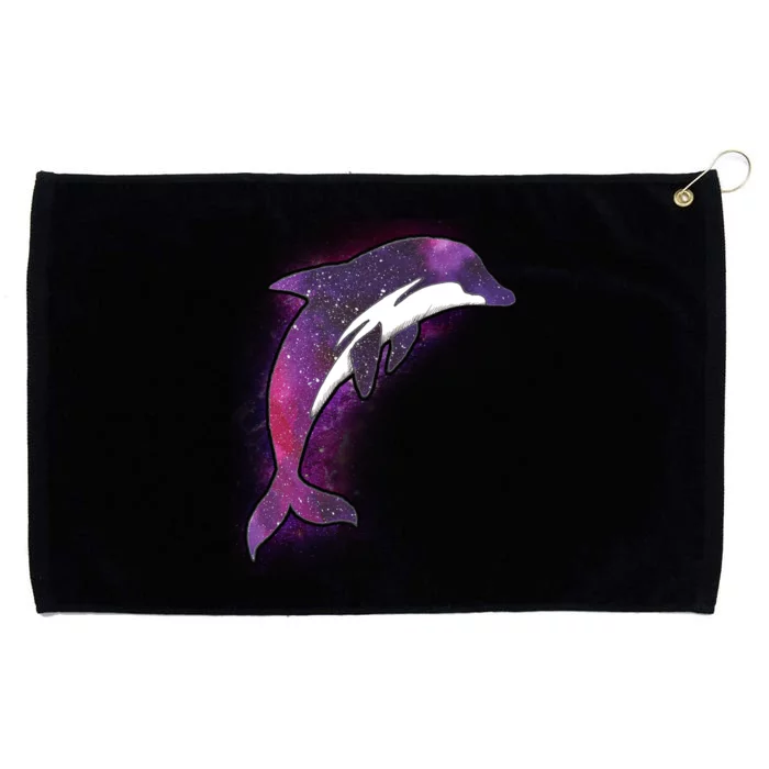 Galaxy Stars Dolphin Grommeted Golf Towel