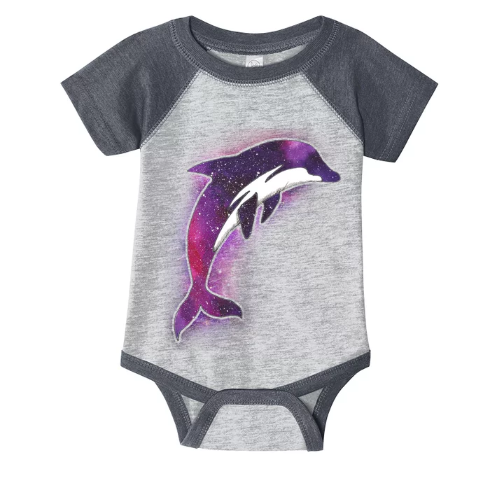 Galaxy Stars Dolphin Infant Baby Jersey Bodysuit