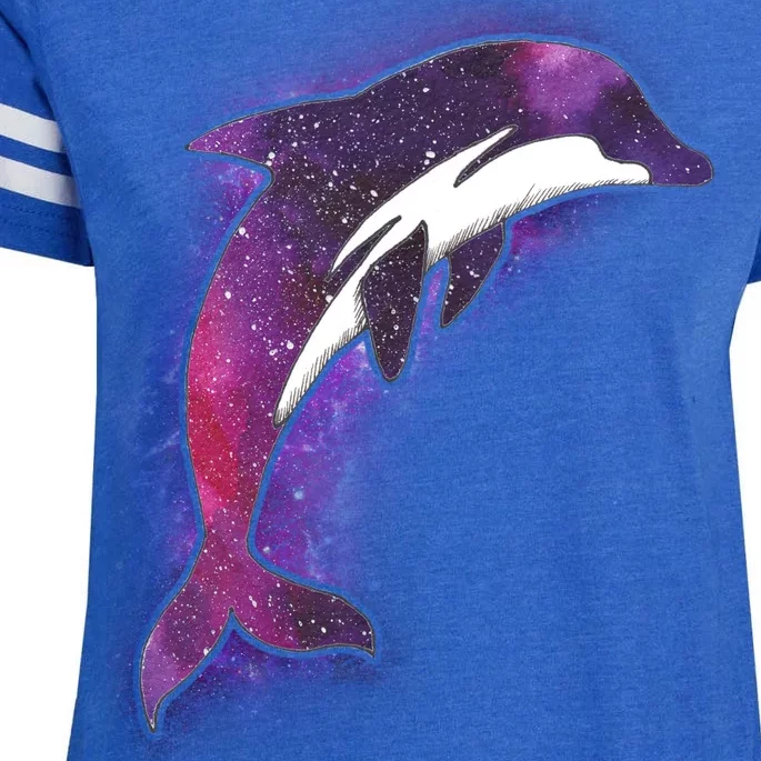 Galaxy Stars Dolphin Enza Ladies Jersey Football T-Shirt