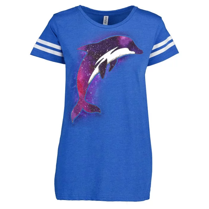 Galaxy Stars Dolphin Enza Ladies Jersey Football T-Shirt