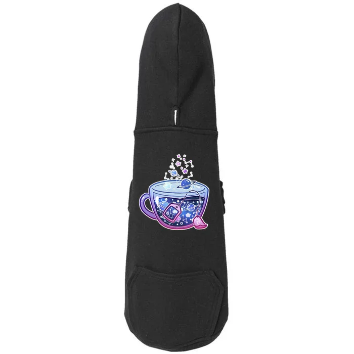 Galaxy Tea Cool Space Graphic Doggie 3-End Fleece Hoodie